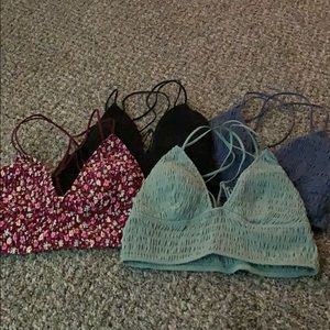 4 Pink Victoria Secret Racerback Bralets